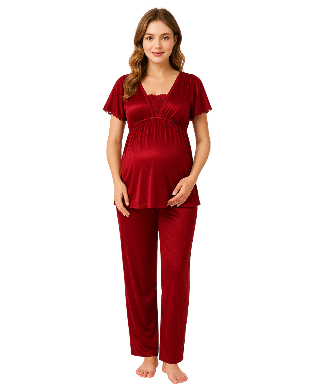 Silk Maternity Pajama Suit - Sleep Spell