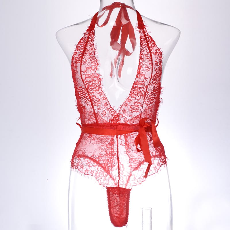 Babydoll Lingerie  - Halter Teddy