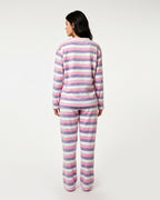 Fleece Pajama Suit - Stripy Glow
