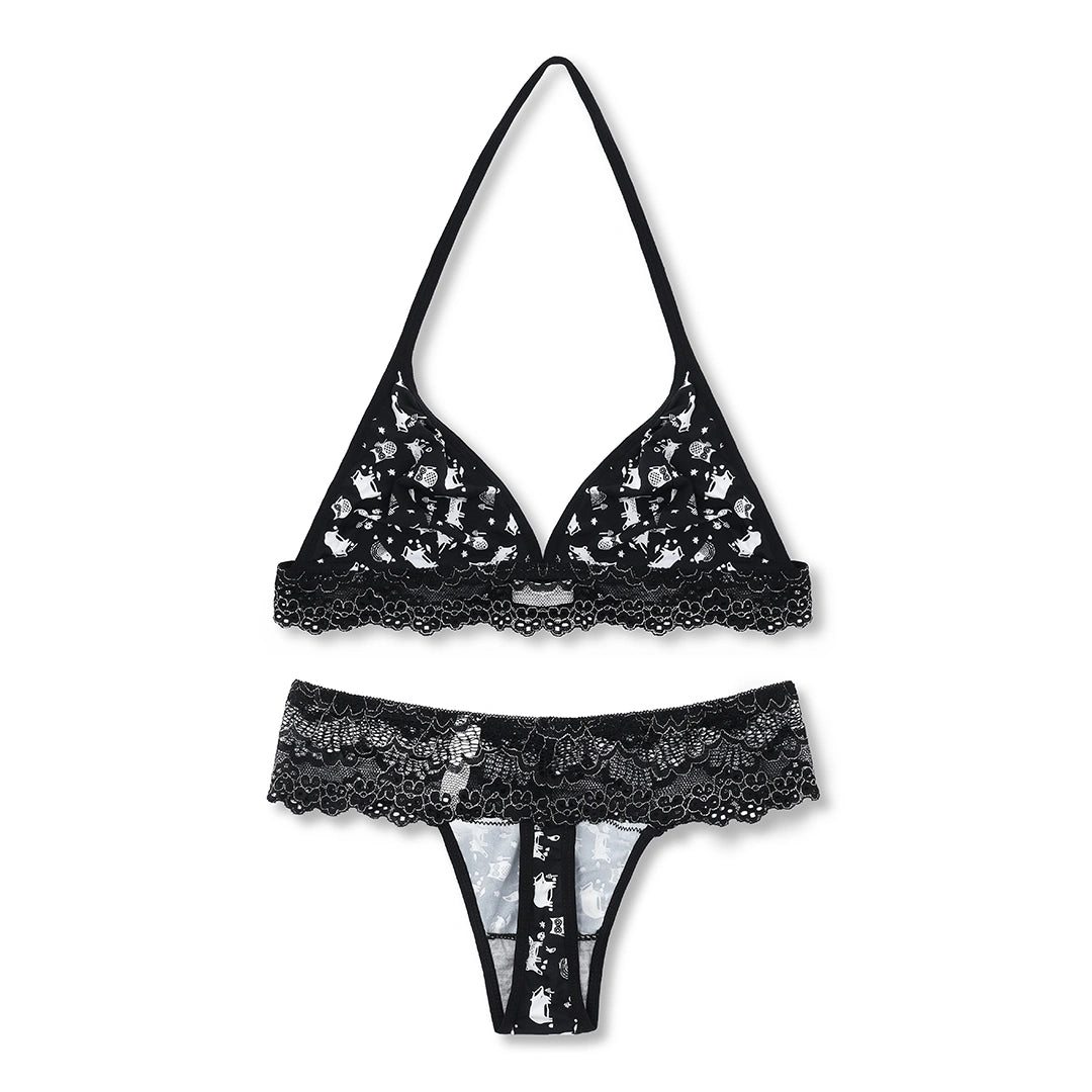 Bra Set - Cozy Cat