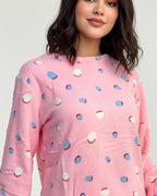 Fleece Pajama Suit - Pink Bloom