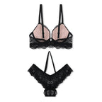 Black Storm Padded Bra and Panty Set