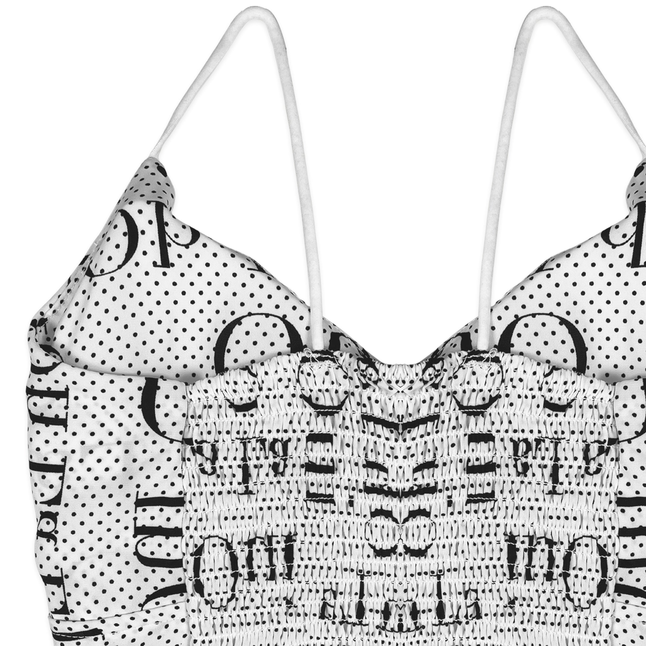 Bralette - Dots Strappy White