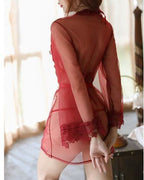 Babydoll Lingerie  - Garnet Whisper - Red