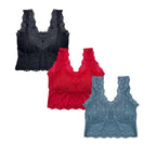 Pack of 3 Bra - Lace Blush