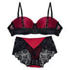 Bra Set - Crimson Whisper