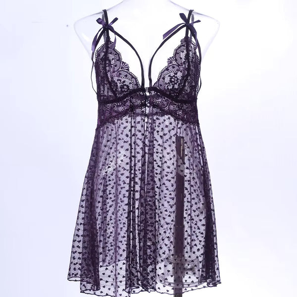 Babydoll Lingerie  - Celviane Purple