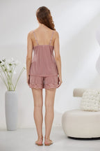 6-Piece Satin Nightwear Set - Marvella Pink