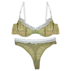 Bra Set - Olive Bloom