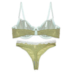 Bra Set - Olive Bloom